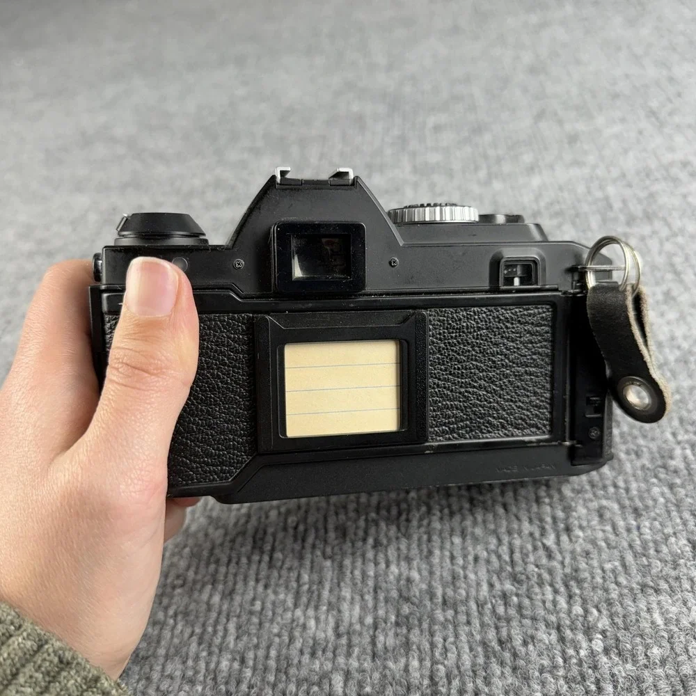 Konica FS-1 35mm SLR Film Camera Black Hexanon AR 50mm‎ F1.7 Lens Japan